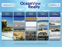Tablet Screenshot of oceanviewrealty.us